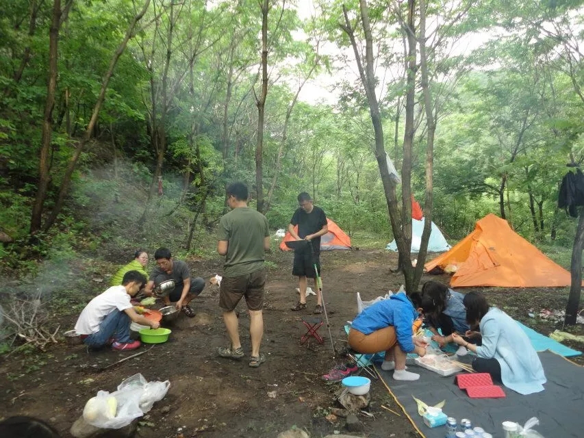 【北京驢友露營天堂】后河露營腐敗，涮鍋、捉蝦、戲水，清涼一夏